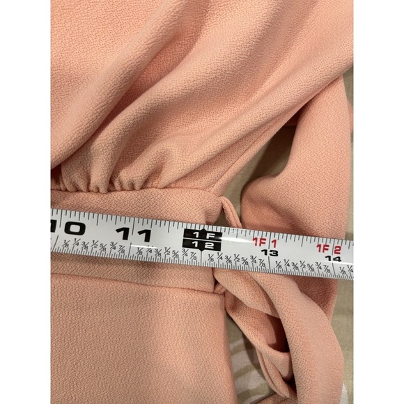 PrettyLittleThing Blush Pink Tie Waist Midi Dress Size 6 NWT Going Out - Picture 10 of 11